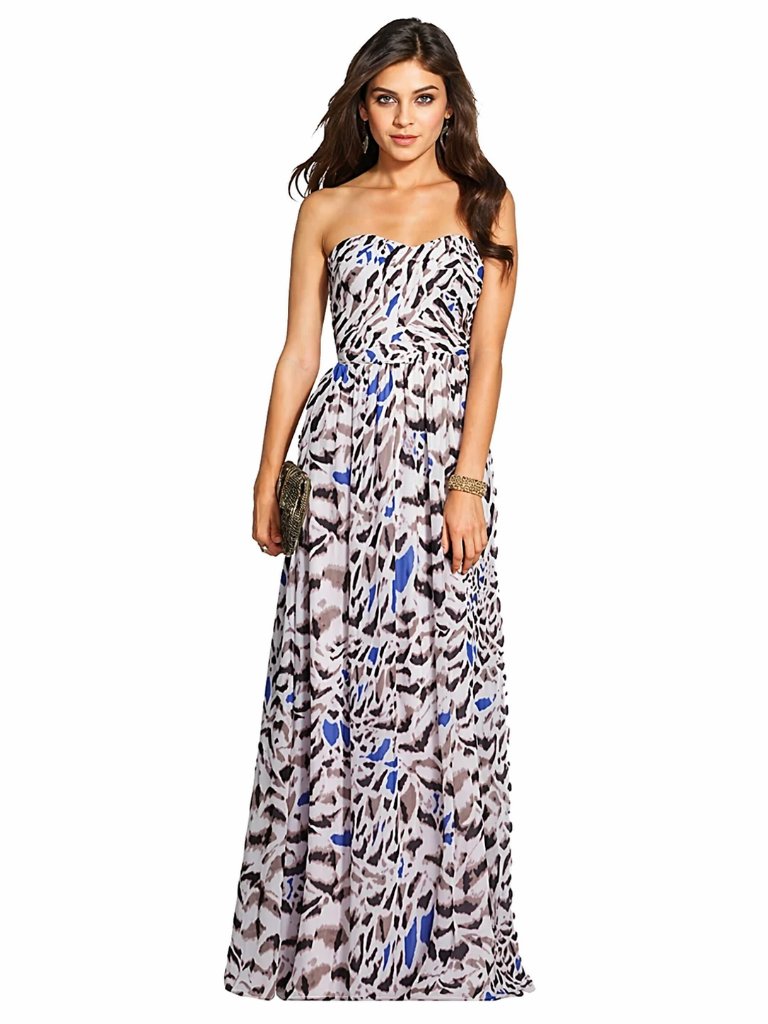 Anthro Erin Fetherston Ethereal Watercolor Printed Chiffon Maxi Dress 6